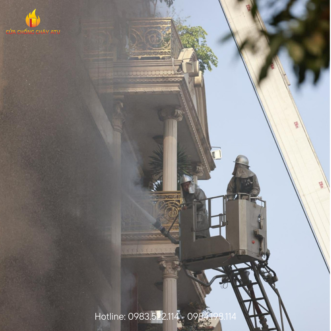 cháy lớn tại hà đông